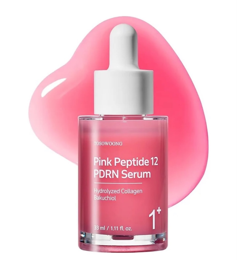 TOSOWOONG Suero Pink Peptide 12 PDRN con ADN de salmón PDRN, 33 ml/1.11 oz, 10320