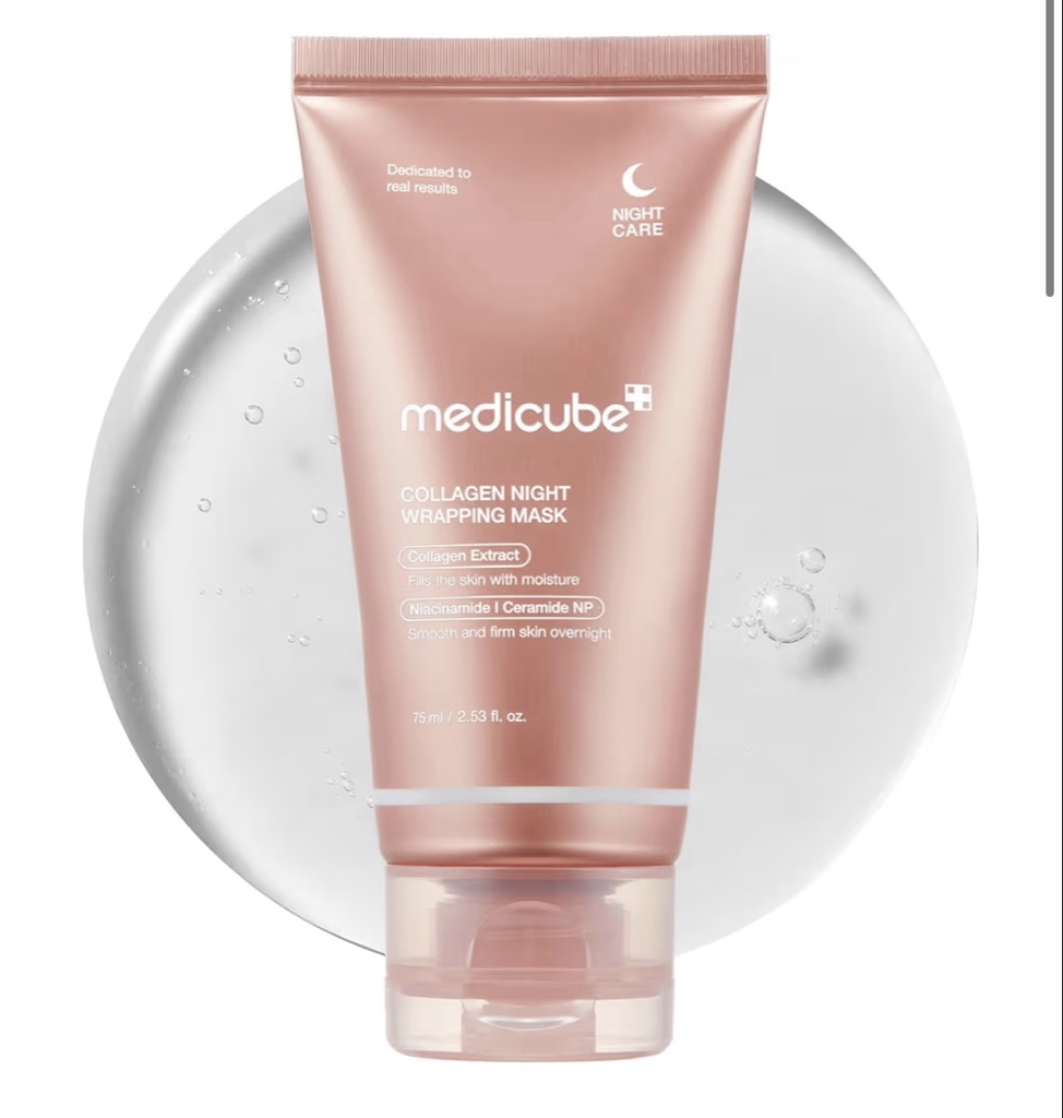 medicube Máscara de envoltura de colágeno para una piel brillante