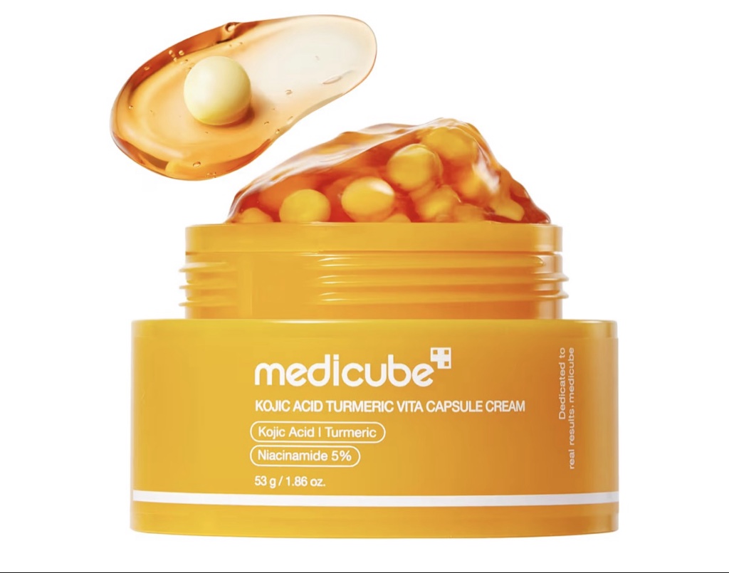 medicube Crema cápsula con ácido kójico y cúrcuma para un tono de piel desigual