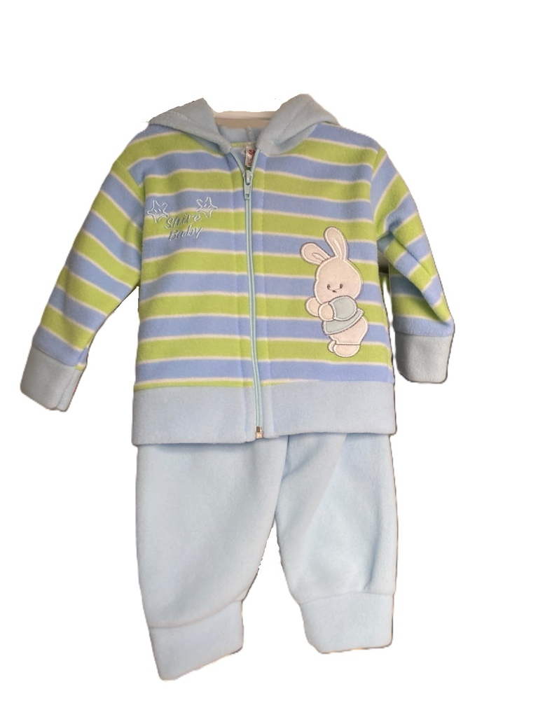 Campera y pantalón de micro polar para 2 meses