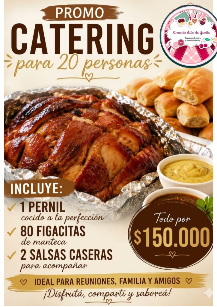 Pernil previo pedido  48 hs 20 personas