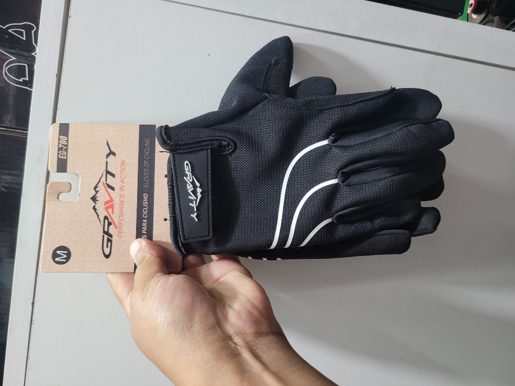 [BP-UNI089] Guantes GRAVITY ciclismo d/largoEG-700 black
