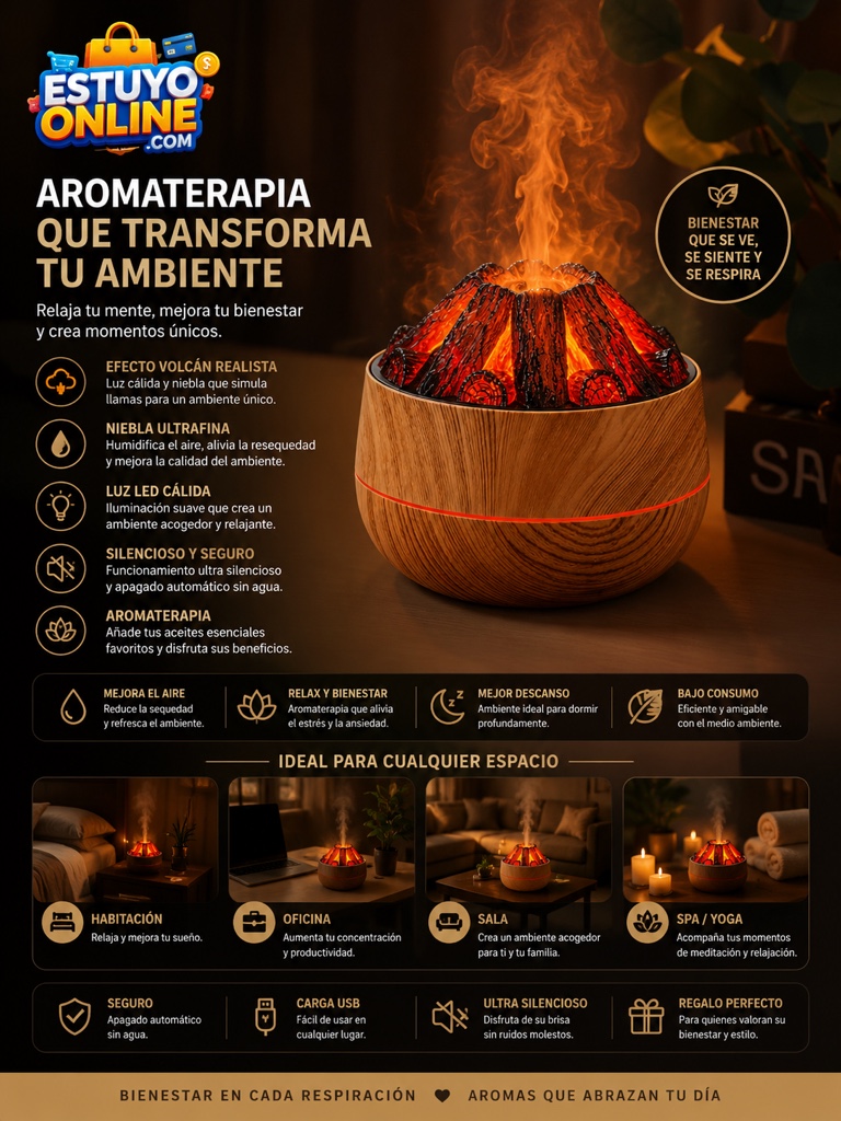 Humidificador fogata