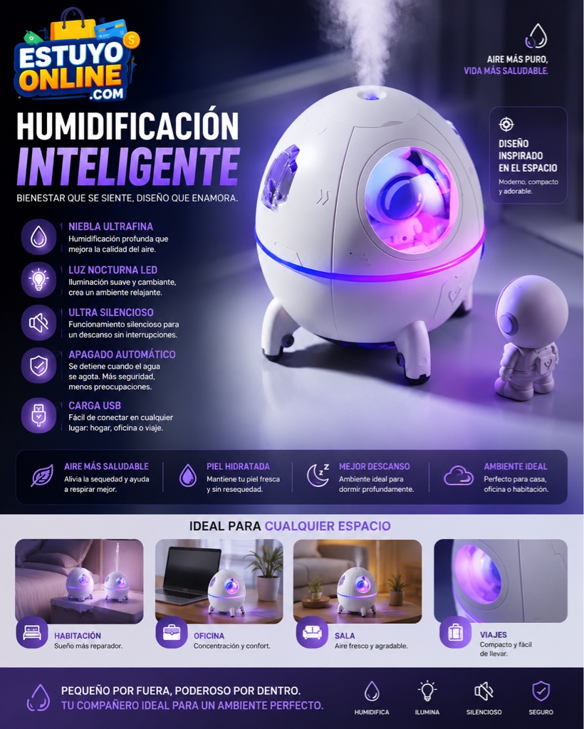 Humidificador astronauta