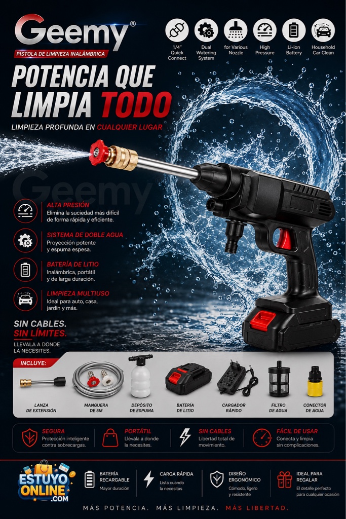 Hidrolavadora portátil
