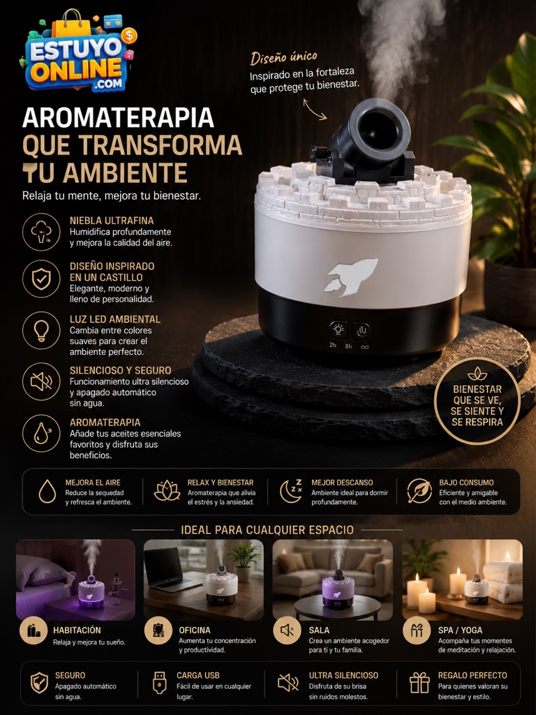Humidificador cañón