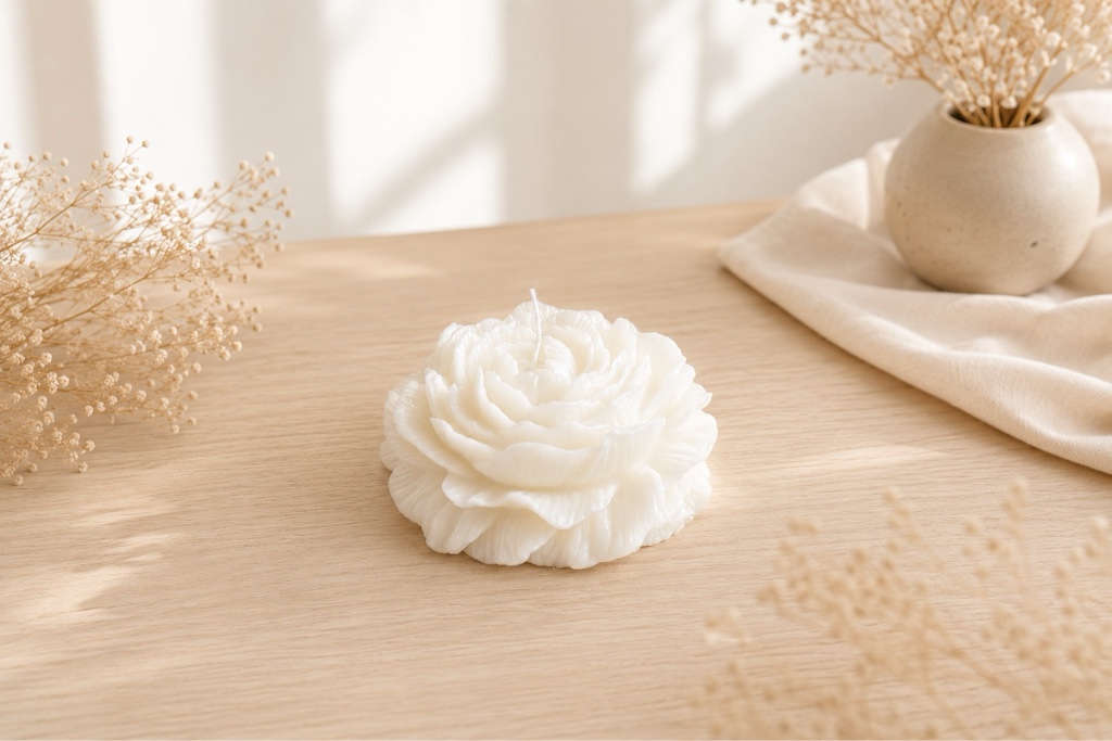 Vela blanca floral