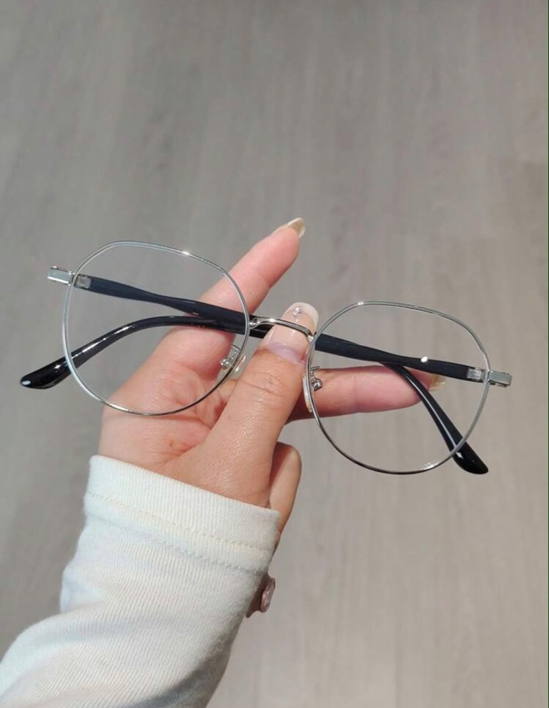 Lentes Metalicos Negros Redondos
