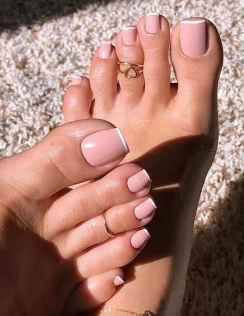 Uñas Press On Rosadas Nude