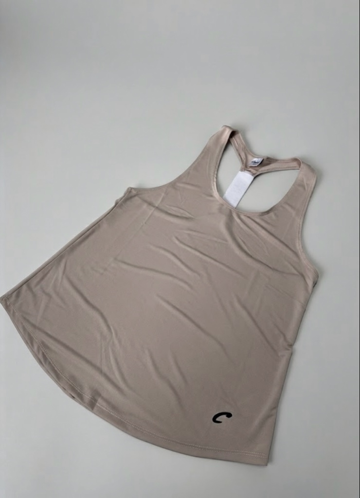 Top deportivo beige