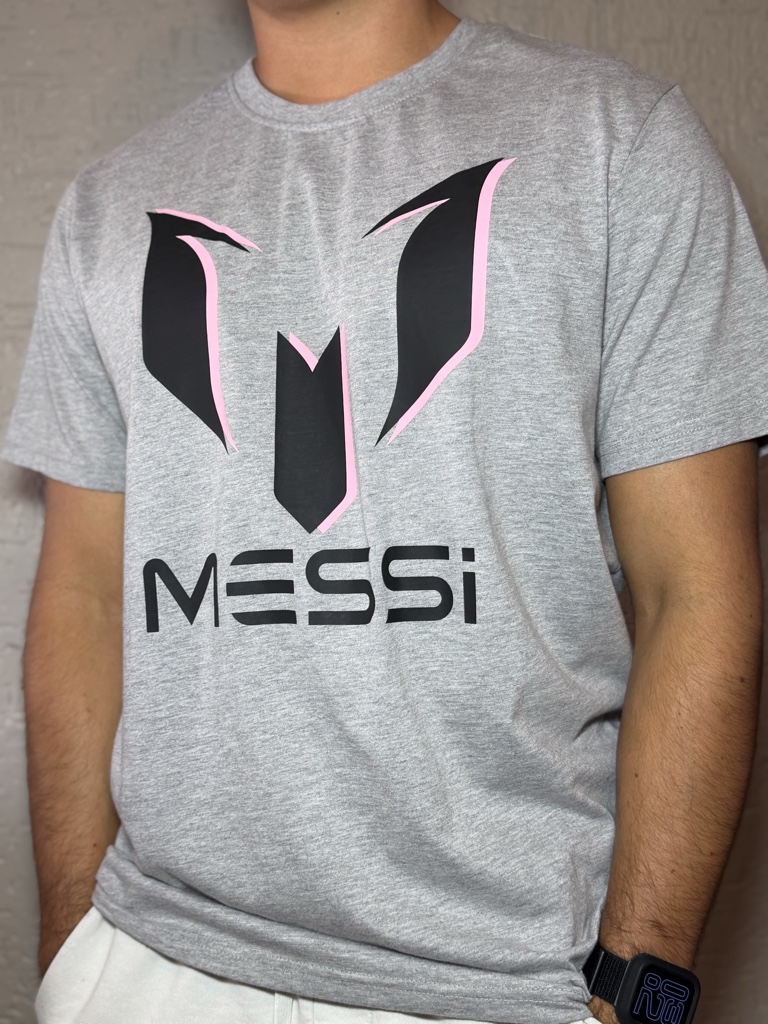 Franela Messi. Gris