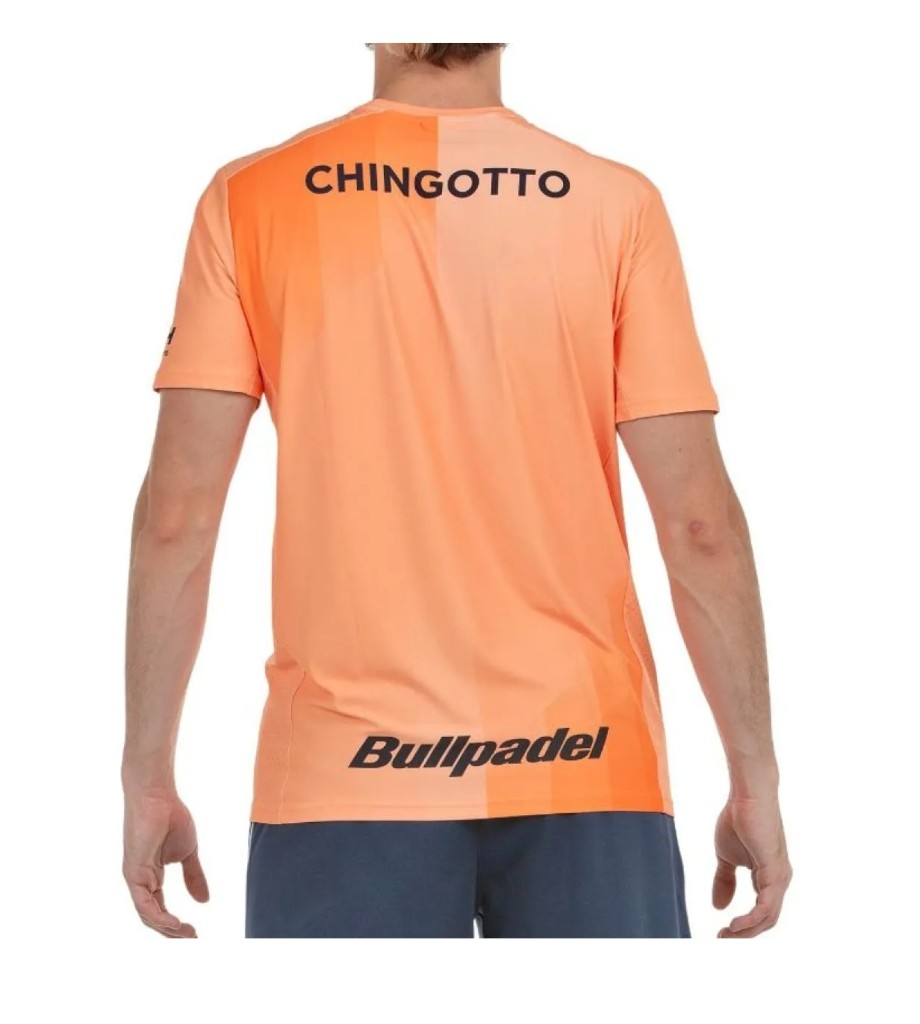 Camiseta Bullpadel Chingotto 25V Papaya
