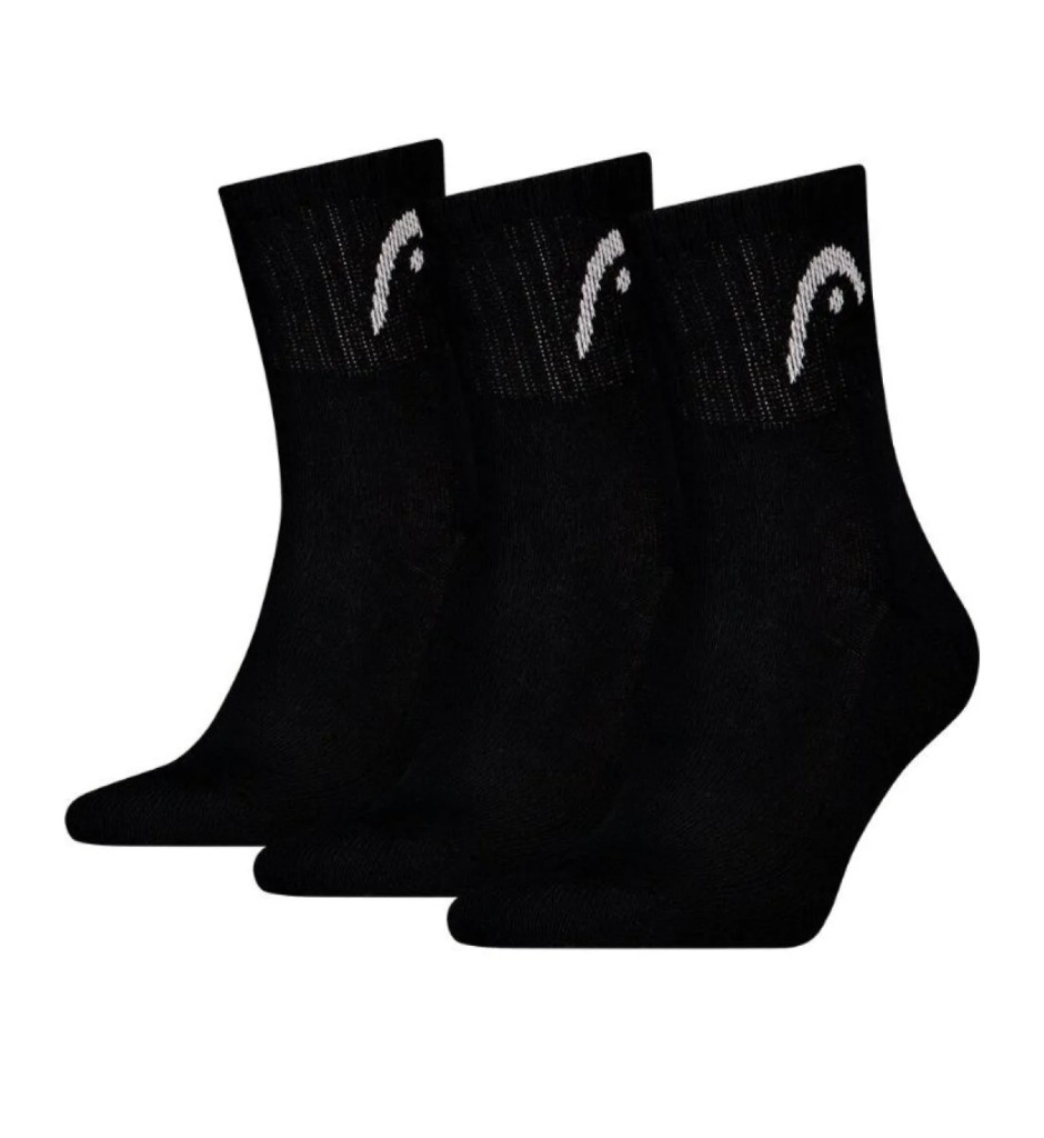 Calcetines Head All Sports Short Crew Negro 3 Pares