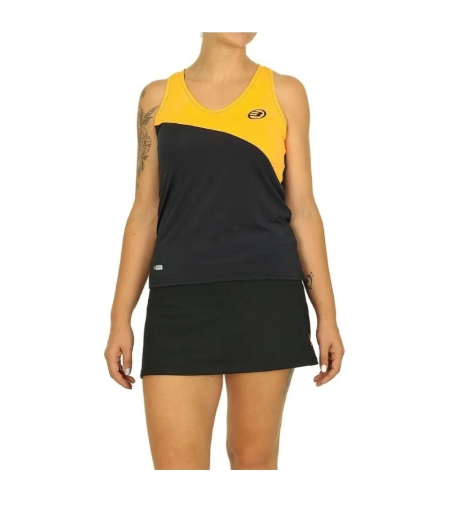 Bullpadel camisola negra/amarilla