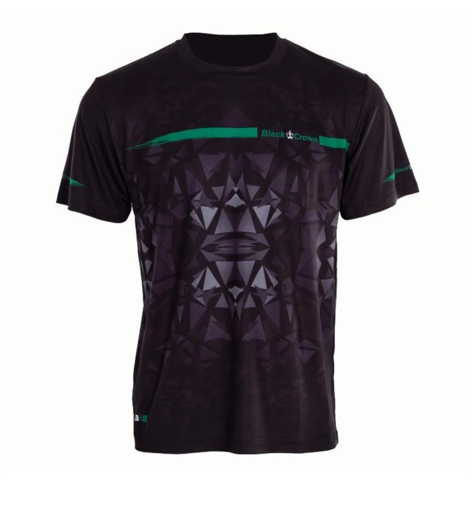 Camiseta Black Crown Atlanta Negro Verde