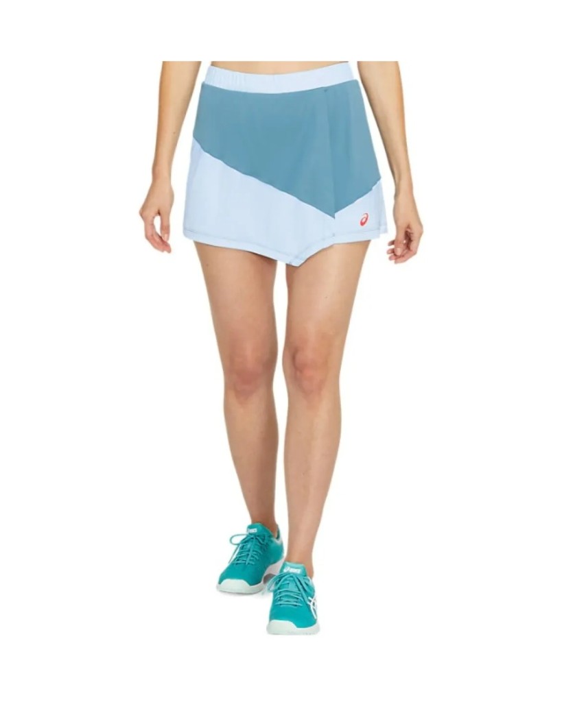 Falda Asics Club Gris Azul Claro