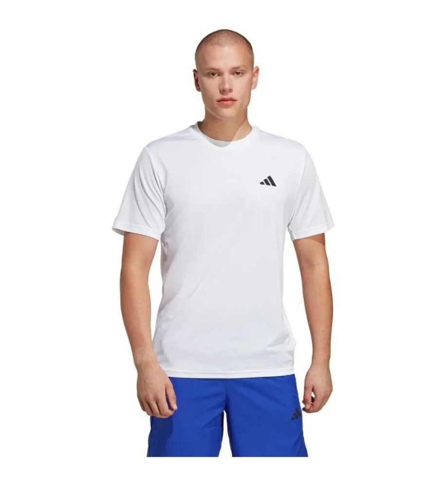 Camiseta Adidas Essentials Base Blanco Negro