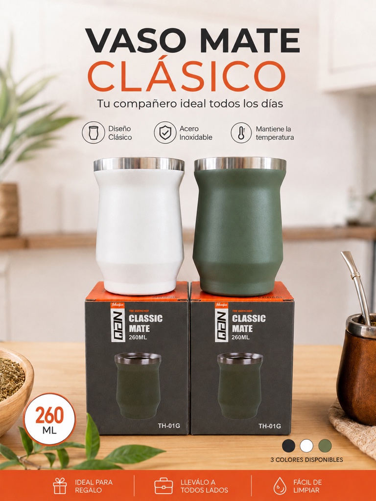 Vaso mate clásico