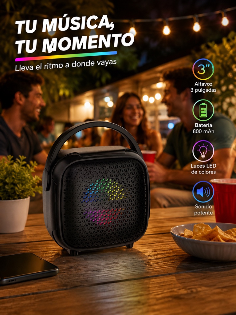 Parlante Bluetooth portátil 3"