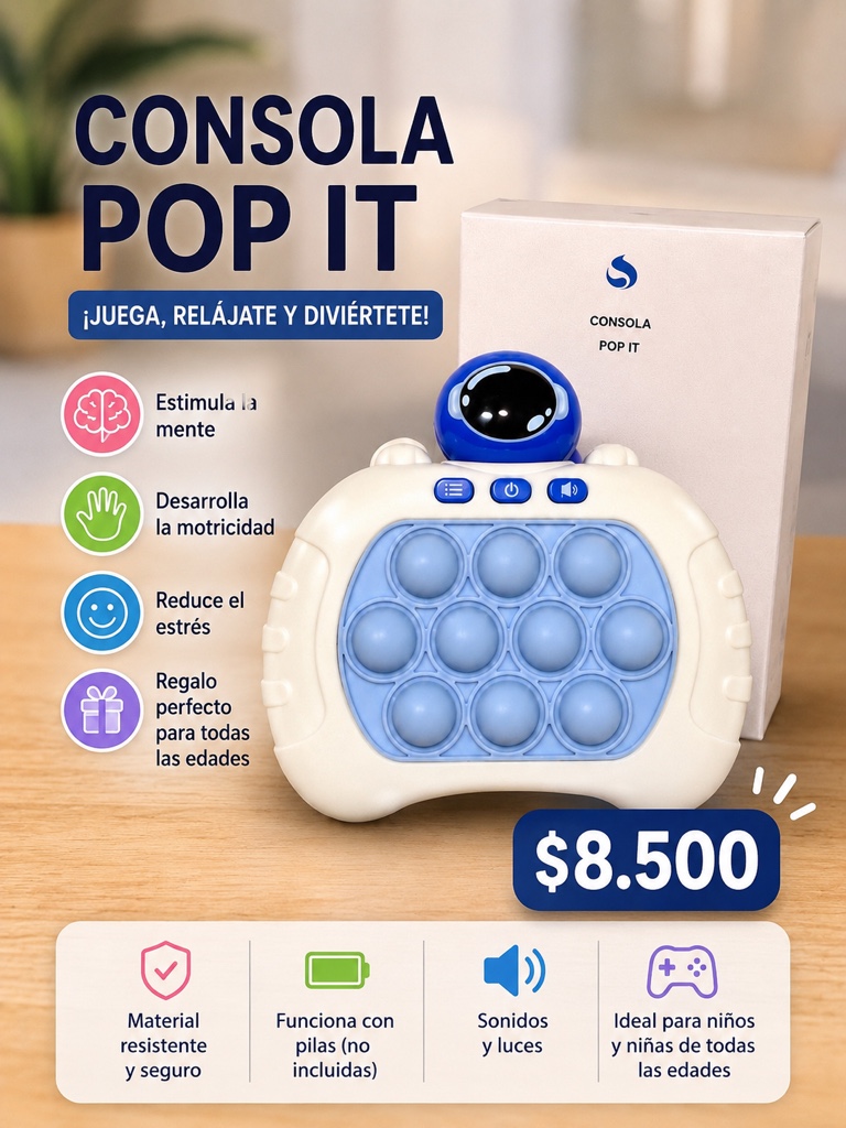 Consola Pop It