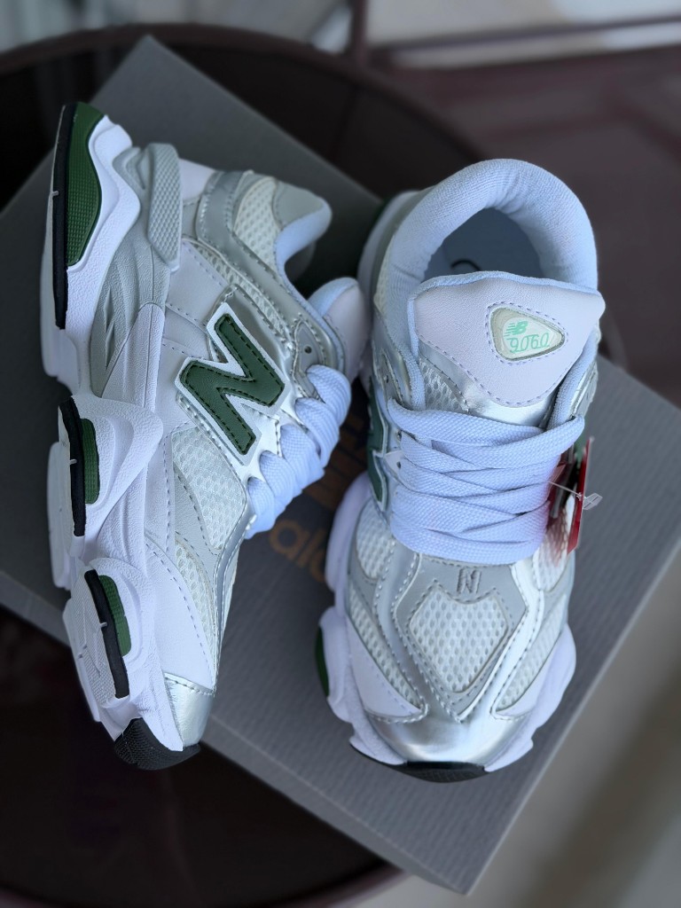 New balance silver green
