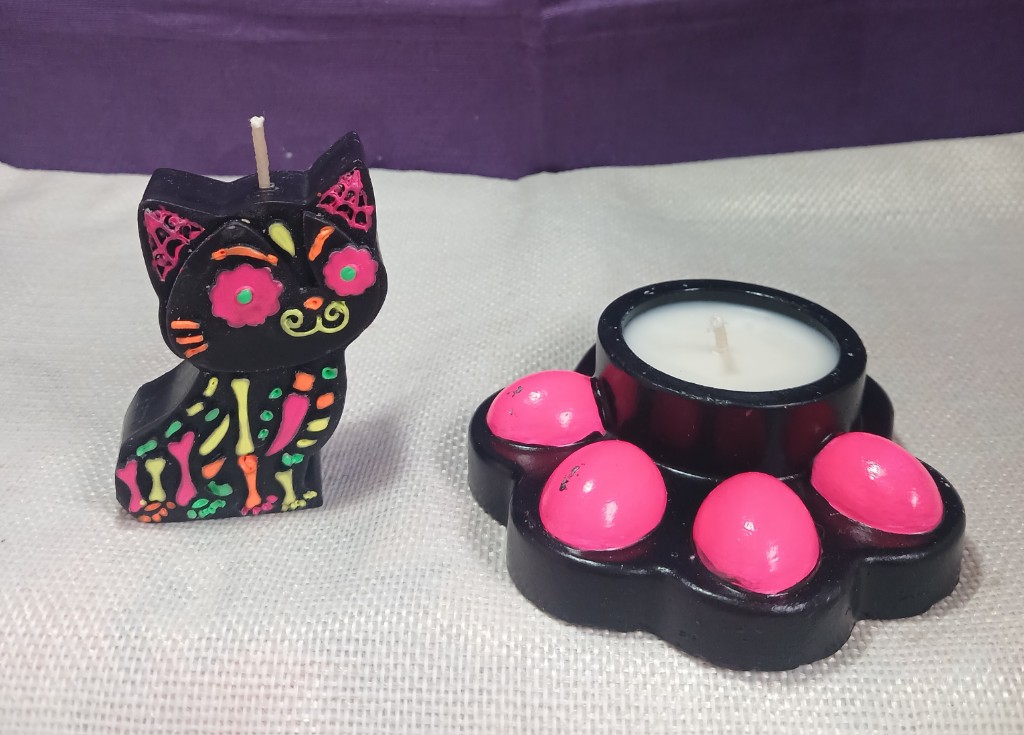 Kit huella gatito neon