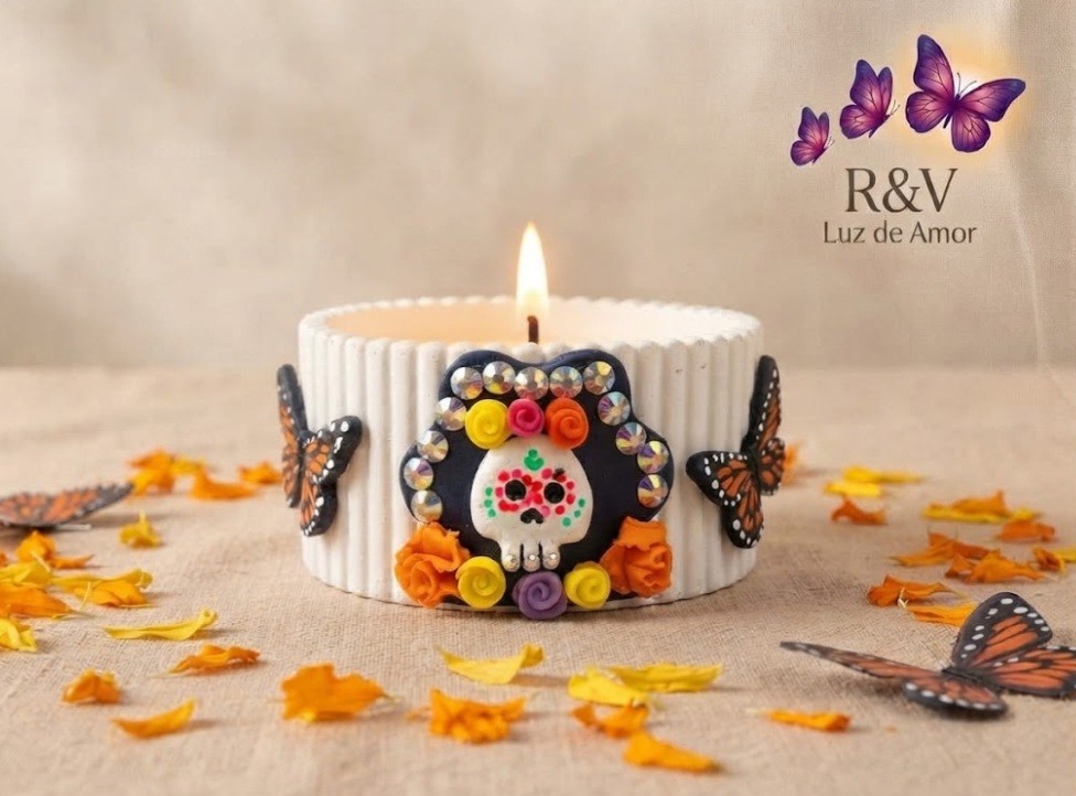 Candy catrina mariposas monarca