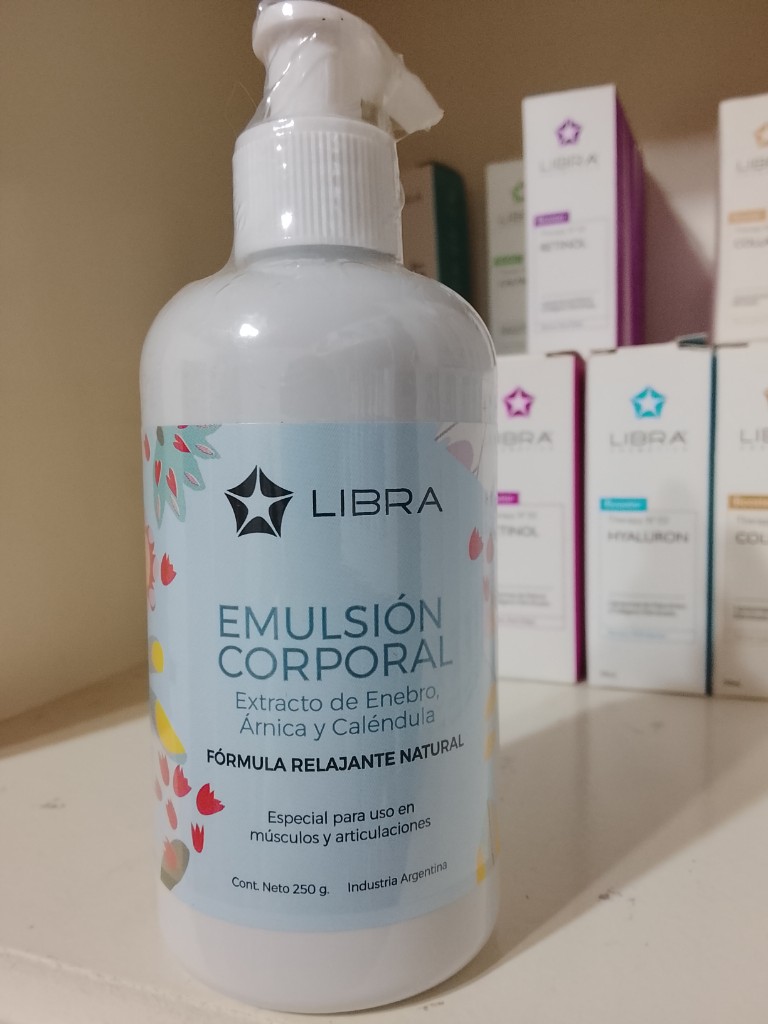 Emulsión corporal fórmula relajante natural