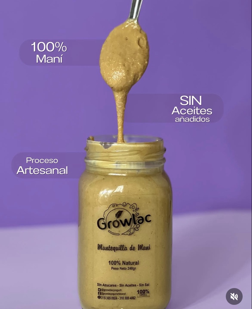 Growlac Mantequilla de Mani