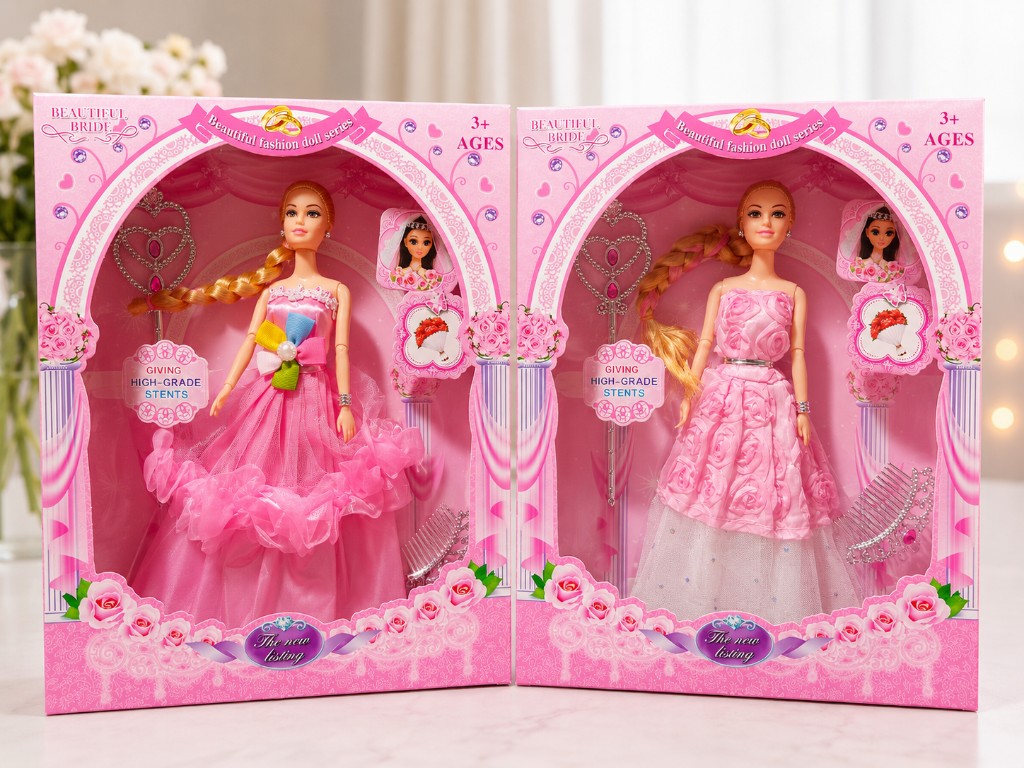 MUÑECA PRINCESA CON VESTIDO DE GALA Y ACCESORIOS