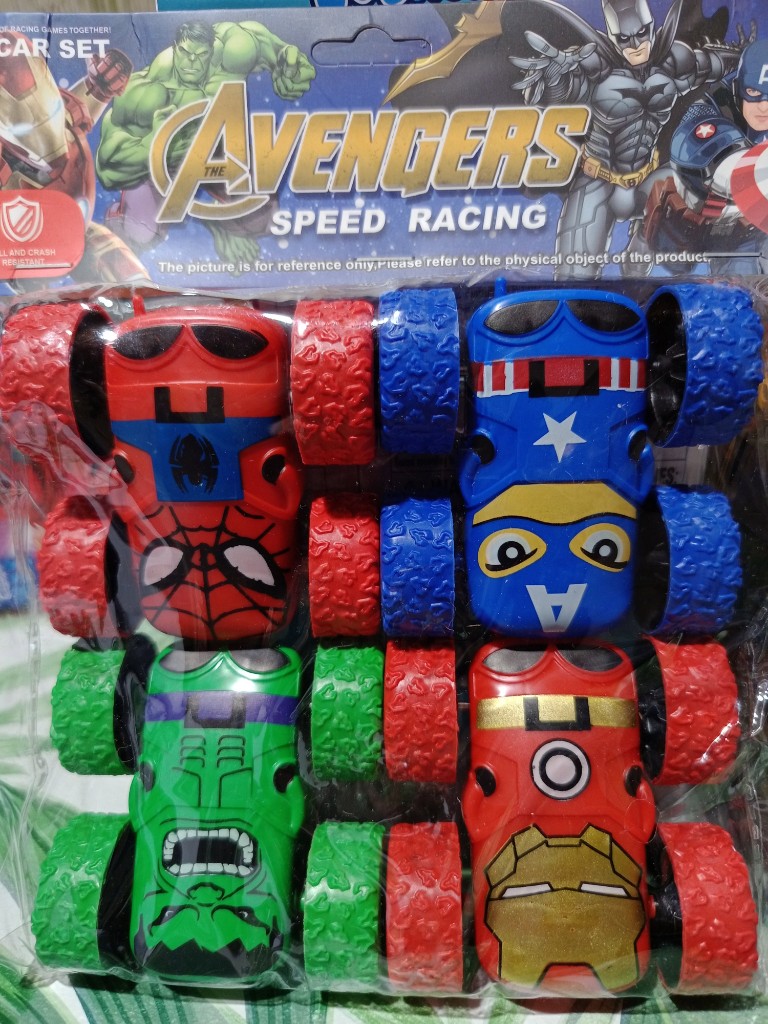 SET X 4 DOBLE FAZ 360° - DISEÑO SUPERHEROES