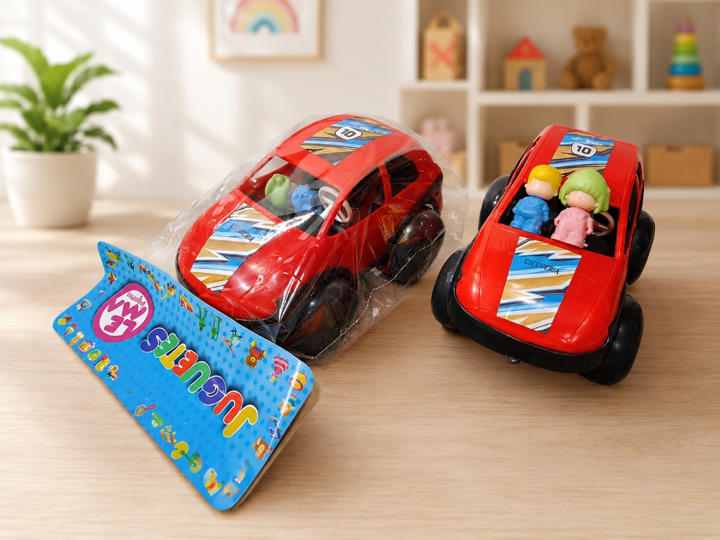 AUTO BUGGY DE CARRERAS CON MUÑEQUITOS