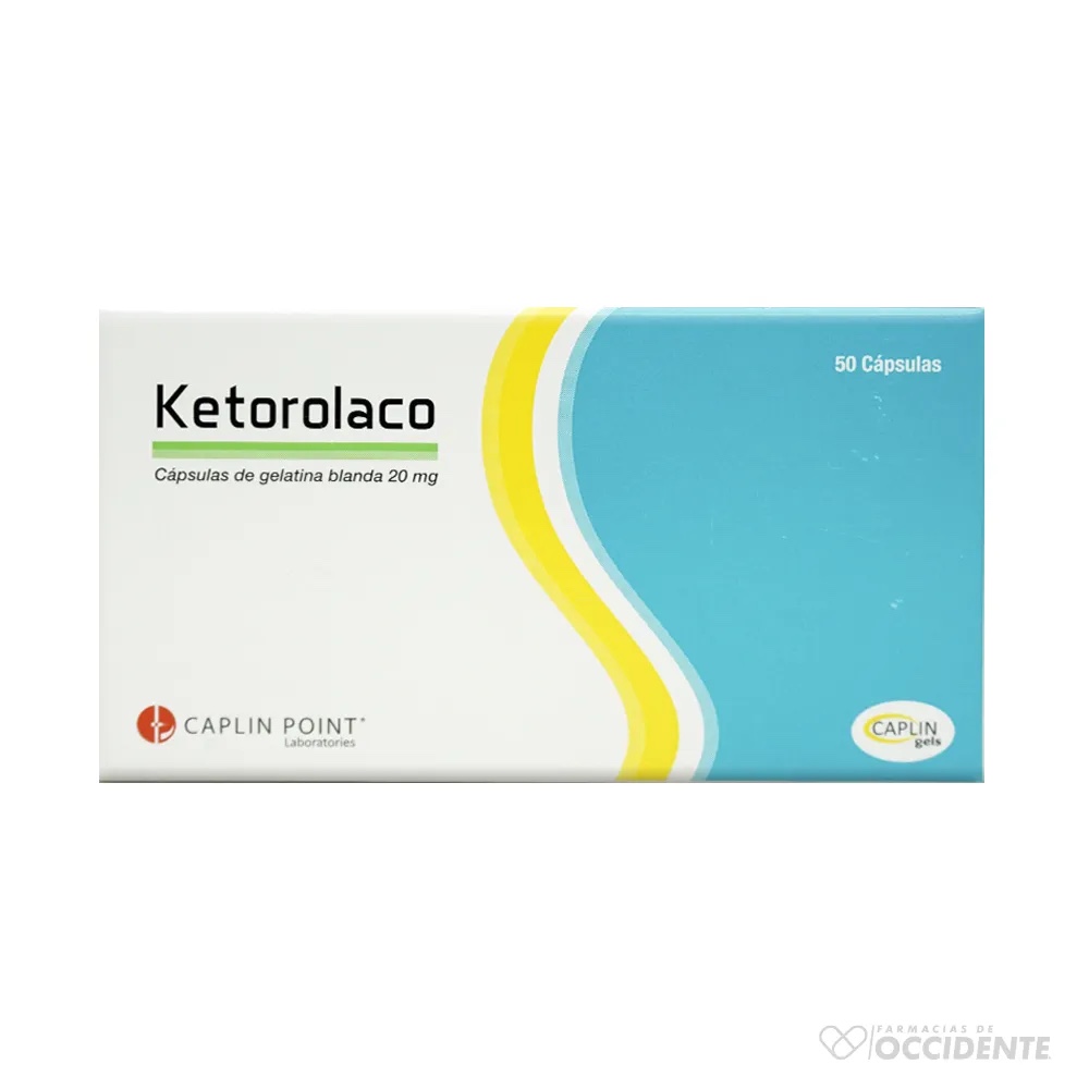 Ketorolaco 20mg cápsula gel
