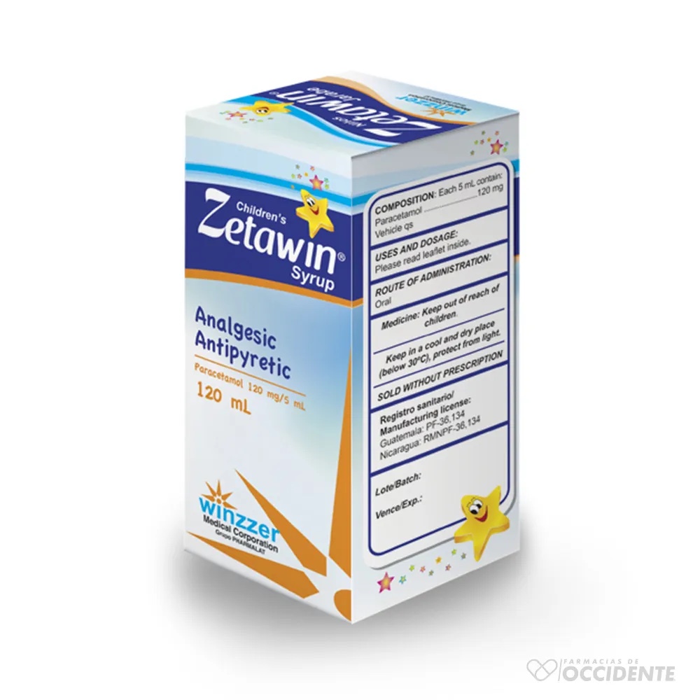 Zetawin 120mg/5ml Jarabe niños