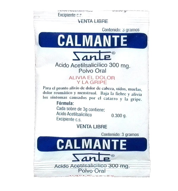 Calmante Zante sobre