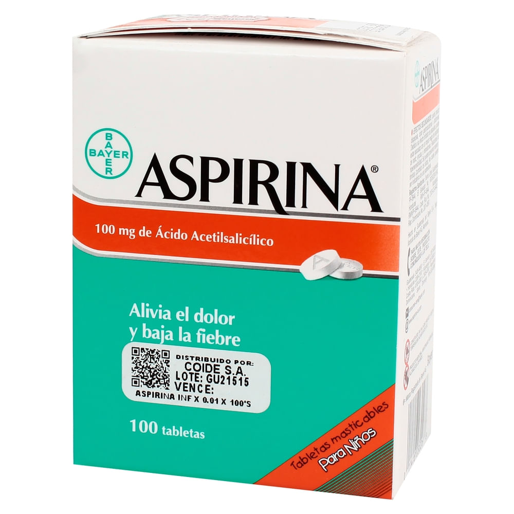 Aspirina 100mg masticable
