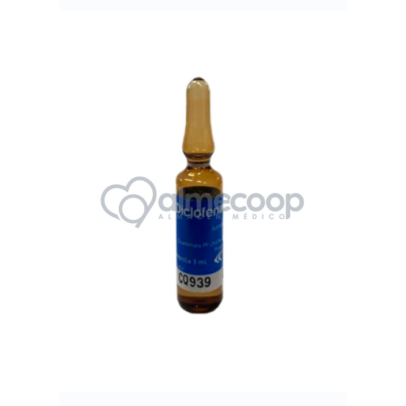 Diclofenaco sódico 75mg ampolla