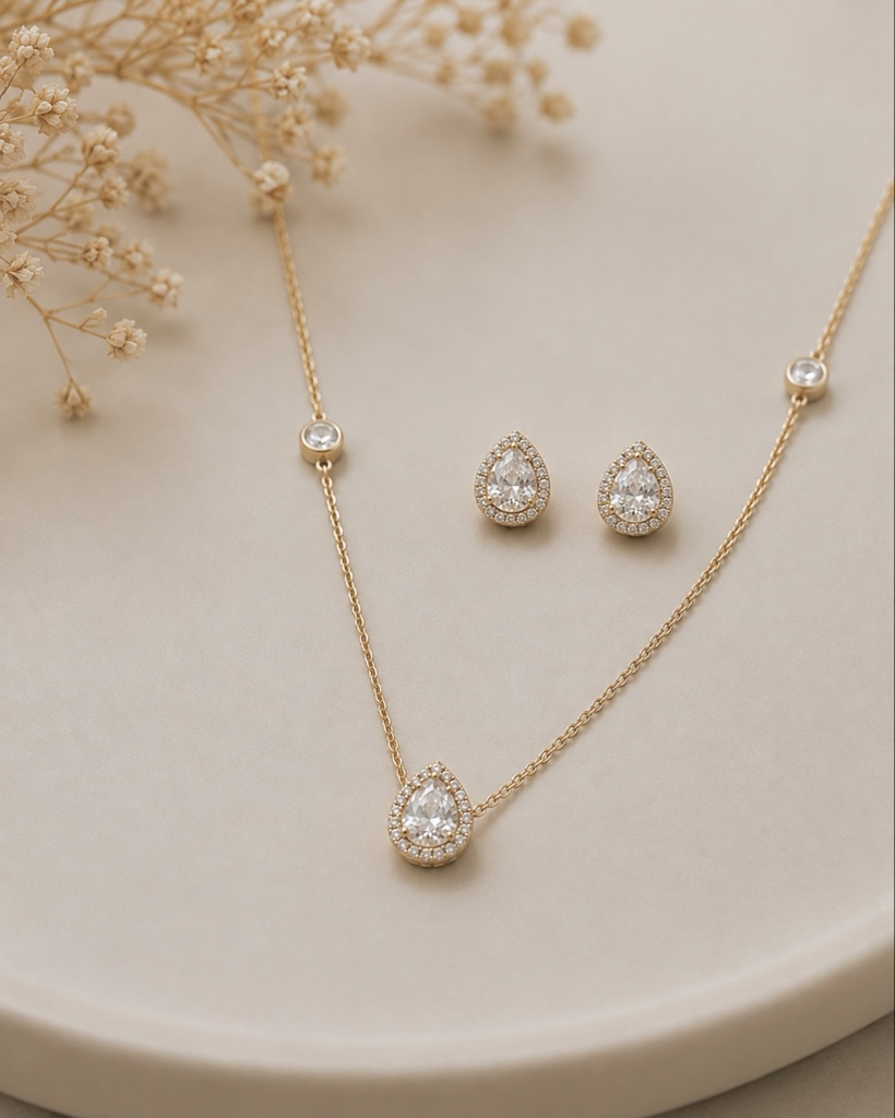 Conjunto Gota cristal