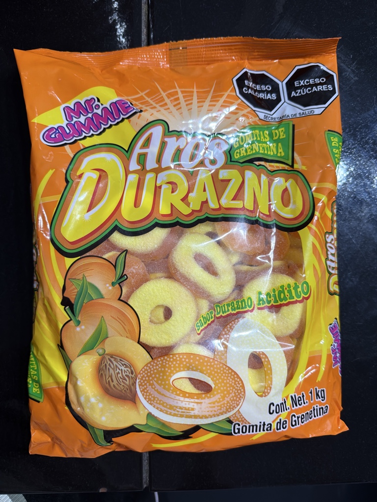 Gomitas Aros durazno
