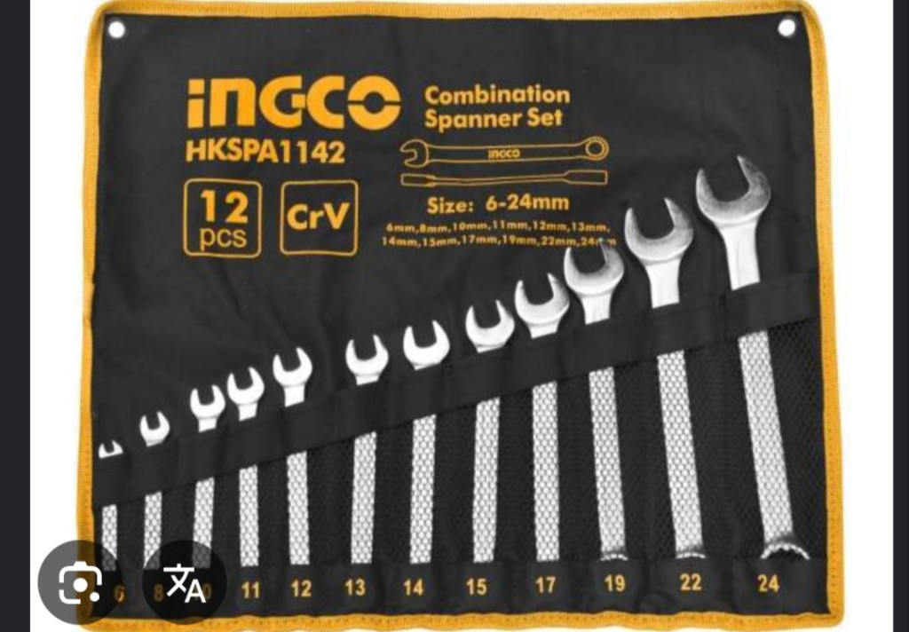 Juego de llaves mixta 12 pcs INGCO