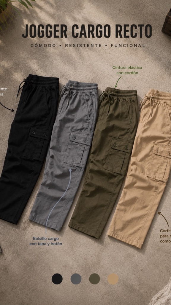 JOGGER CARGO RECTO