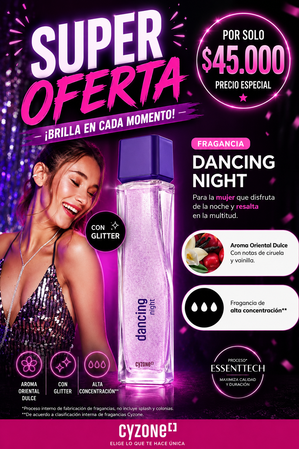 Fragancia Cyzone Dancing Night