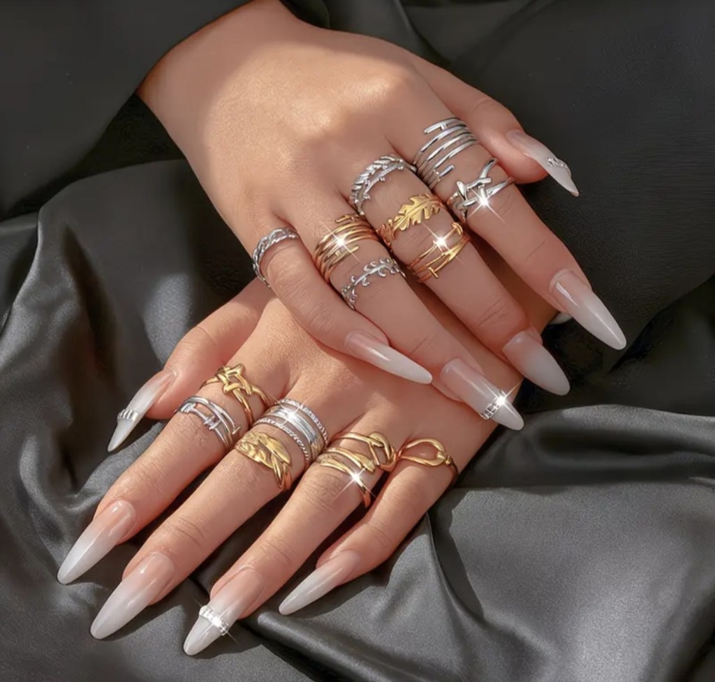 Anillos Dorados Ajustables