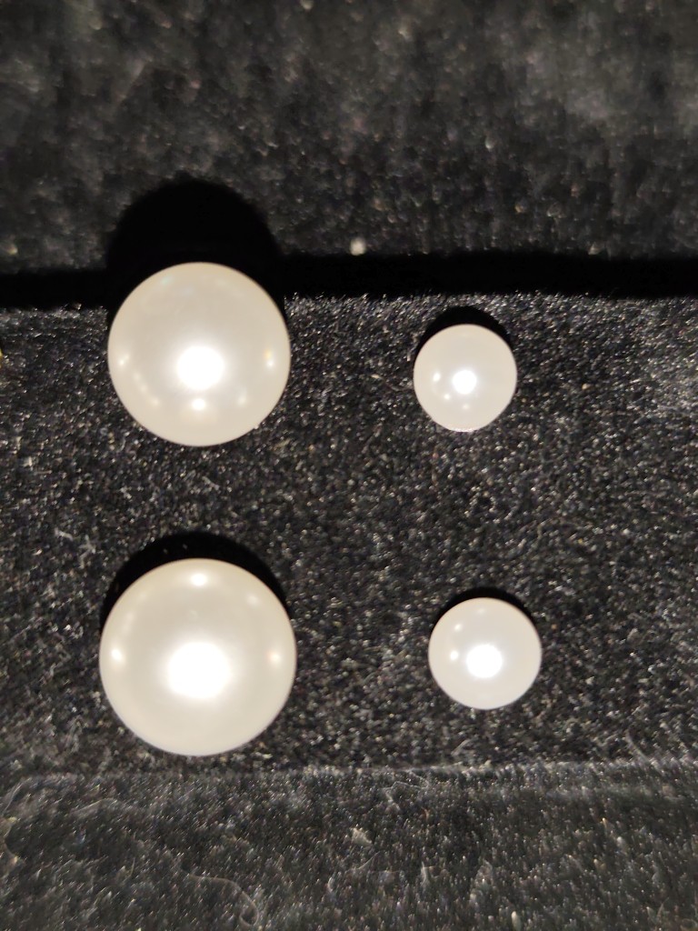 Perlas con Agarre Plateado