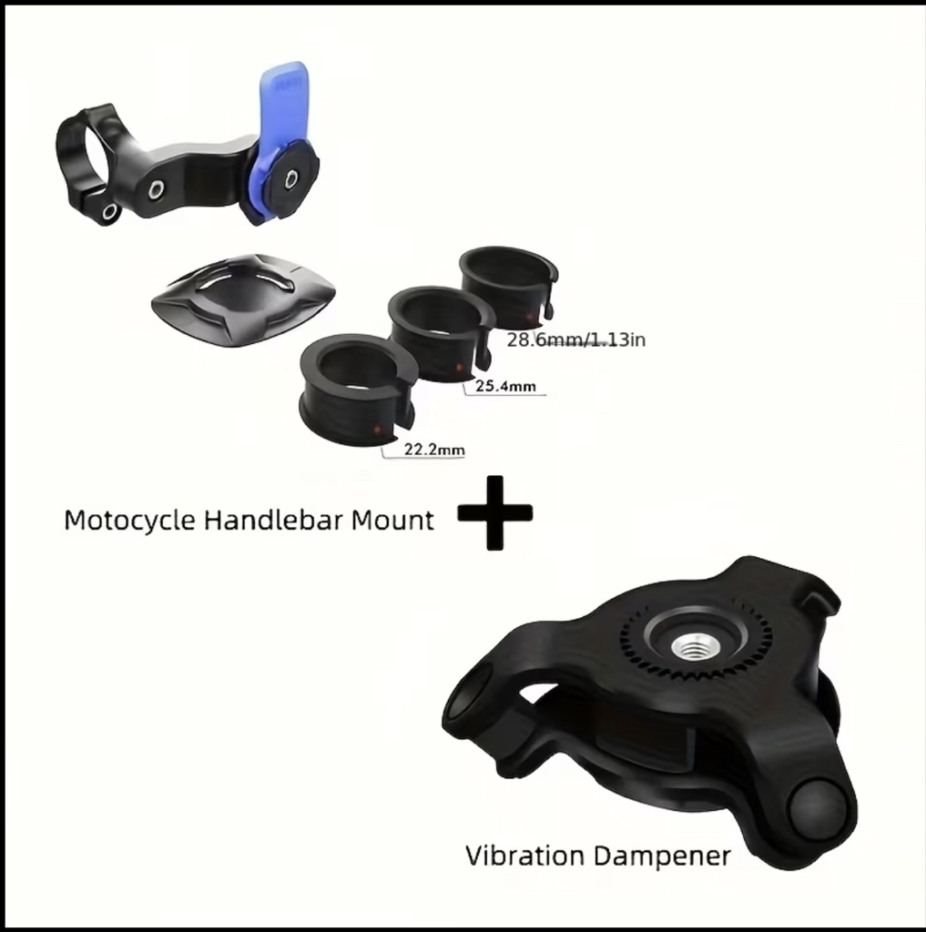 Soporte manubrio moto negro