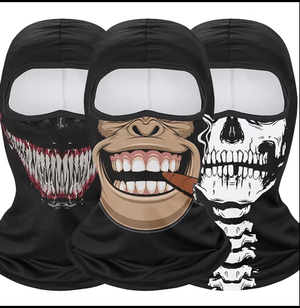 Balaclava negra calavera