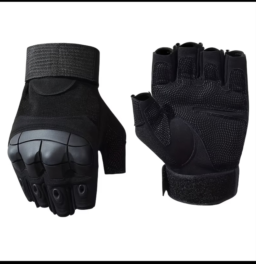 Guantes negros biker XL
