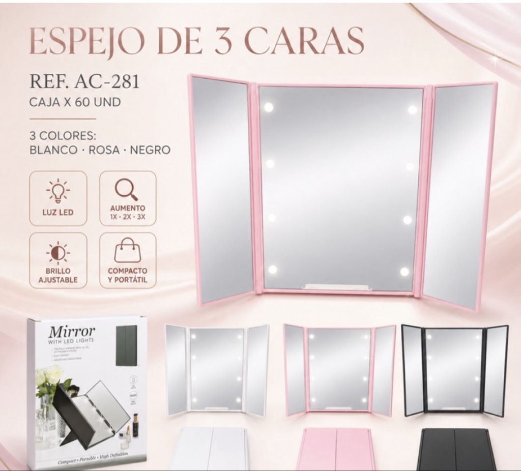 AC-281 - ESPEJO 3 LADOS