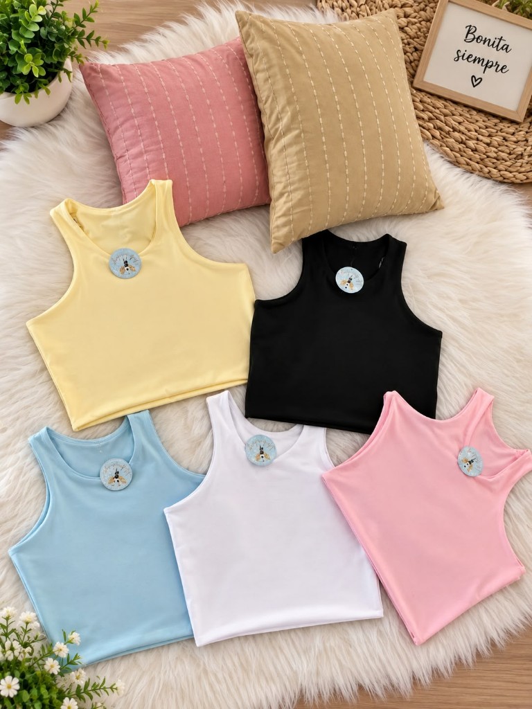 Blusa corta de tirante grueso Ref 800