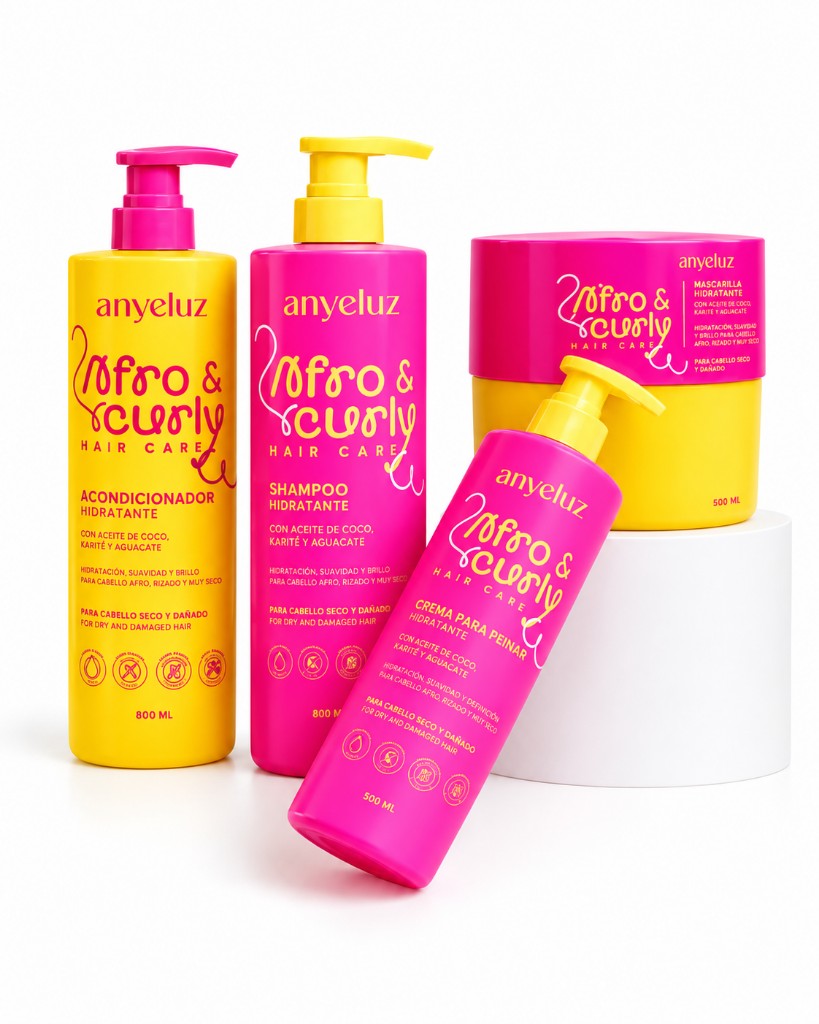 Kit completo de cuidado capilar  Afro & Curly